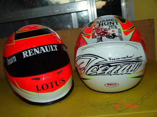 Casco Kimi Raikkonen 2013 James Hunt 1976 F1 World Champion