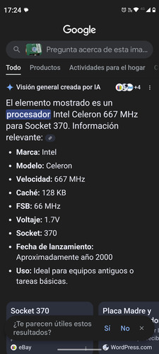 Pc Antigua Intel Celeron 667mz 128kb / 176mb Ram Sin Rigido (Usado)