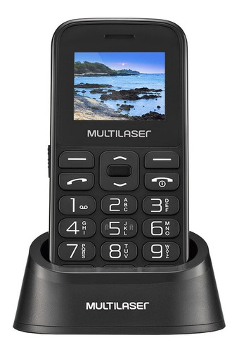 Celular Vita Multilaser P9121 Com Base Recarregável Preto