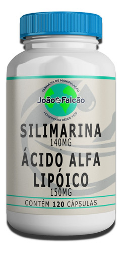 Silimarina 140mg + Ácido Alfa Lipóico 150mg - 120 Cápsulas 