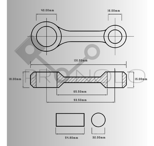 Kit Biela Completa Para Gas Gas Ec 300 F 2010 A 2015 - Pro-x