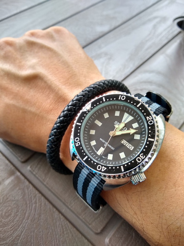 Reloj Seiko Diver 6309 Automático, Años 70 Con Dos Correas