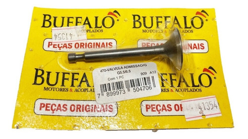 Imagem 1 de 1 de Válvula Admissão Motor Buffalo 6.5cv Rodomoto