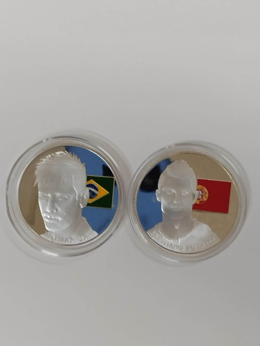 Moneda Neymar  O Cr7  Mundial Brasil 2014
