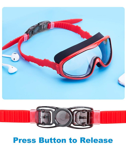 Gafas De Natación Para Niños, Sin Fugas, Antiniebla,