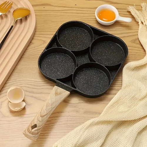 Sartén Antiadherente De 4 Orificios - Sartén De Aluminio Mul