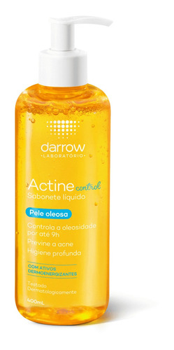 Sabonete Líquido Facial Darrow Actine Control 400ml Original