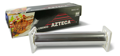 Papel Aluminio Negro Mod. 400 Azteca Con Cortador - 6 Pzas