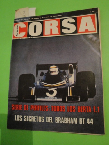 Corsa 483 Bambrilla Dragster Berta Monocasco Brabham Bt44