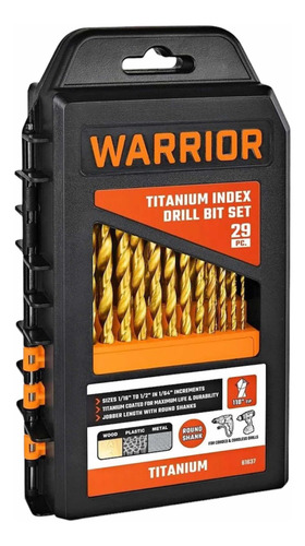 Mechas De Titanio Alta Velocidad 29 Piezas Kit Warrior