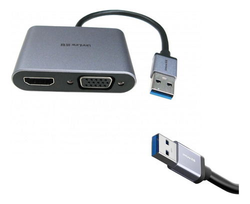 Tarjeta Hdmi & Vga Usb 3.0 Windows Video Audio Pc Laptop Tv