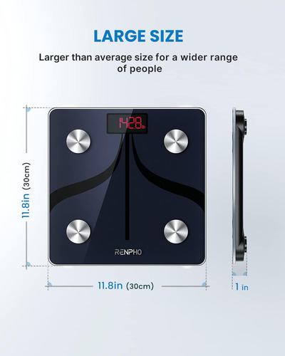 Renpho Báscula De Grasa Corporal Bluetooth Bmi Inteligente B