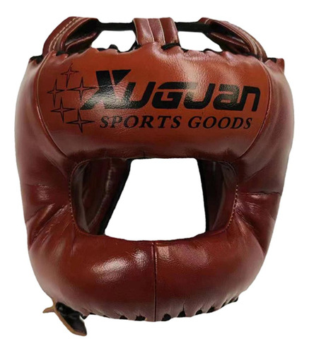 Protección Para La Cabeza Del Casco De Boxeo, Marrón L