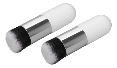 Brocha De Maquillaje Chubby, 2 Unidades, Fibra Artificial, S