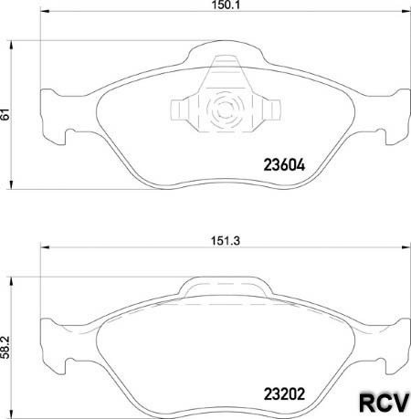 Balatas Disco  Delantera Para Ford Ecosport   2003