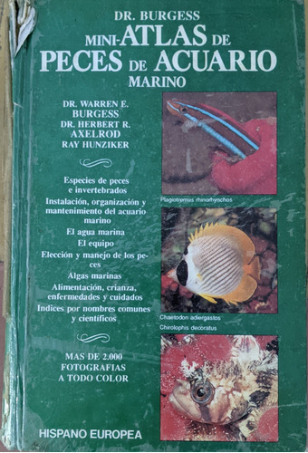 Libro: Mini Atlas De Peces De Acuario Marino