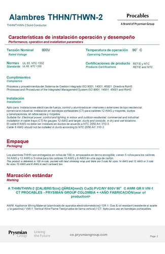 Imagen 3 de 3 de Alambre 12 Awg Thhn 90°c Verde Rollo X 100 M Procables