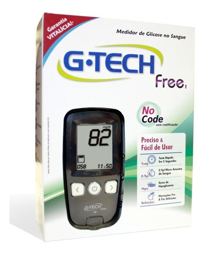 Medidor Digital Completo De Glucosa En Sangre G-tech Black