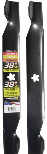 Set 2 Cuchillas De Tractor 38pul Crafstman/husqvarna 561715