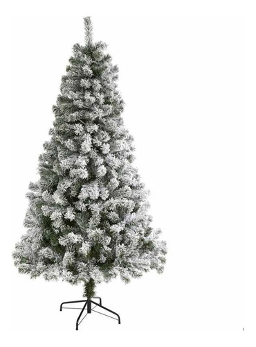 Árbol De Navidad Artificial 1.80 M Follaje Verde Nevado