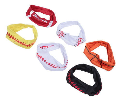 Diadema Elástica Para Correr, 6 Unidades, Softball, Antidesl