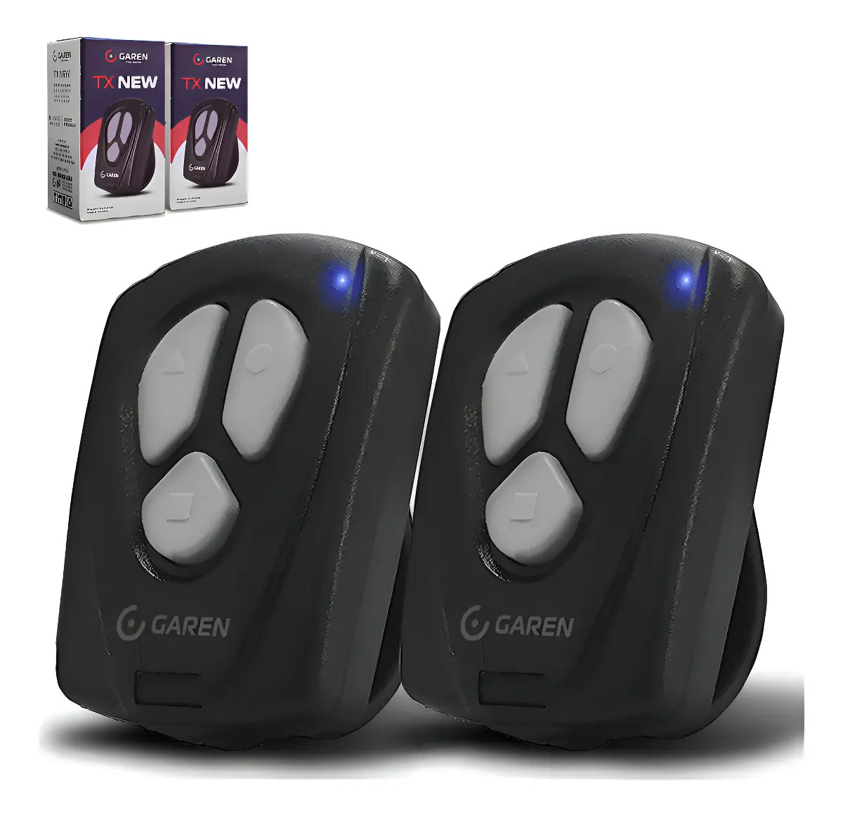 Kit 2 Controles Remotos Safetron para Portão Eletrônico 433 MHz