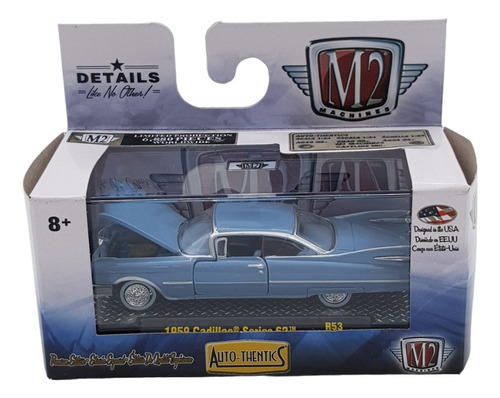 M2 Machines 1959 Cadillac Series 62 Azul 2018 Sellado