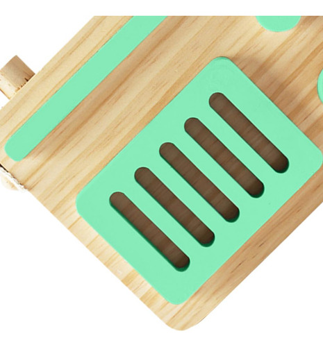 Bebé Juguete Madera Mini Radio Juguete Aprendizaje