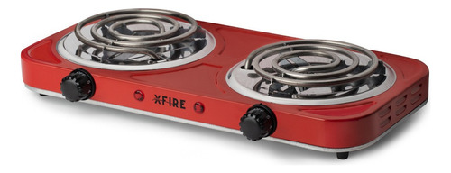 Fogareiro Cooktop Elétrico De Mesa 2 Bocas Xfire 2000 Watts Cor Vermelho 220v