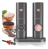 Comprar Conjunto De Molinillos Eléctricos De Sal Y Pimienta, Ajustab