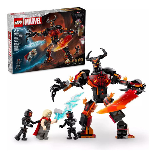 Lego Marvel | Figura Do Thor Vs. Surtur (76289) 245 Blocos E Figuras Para Montar