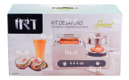 Kit Desayuno Tostador Encimera Vaporera Eléctrica Sarten Irt