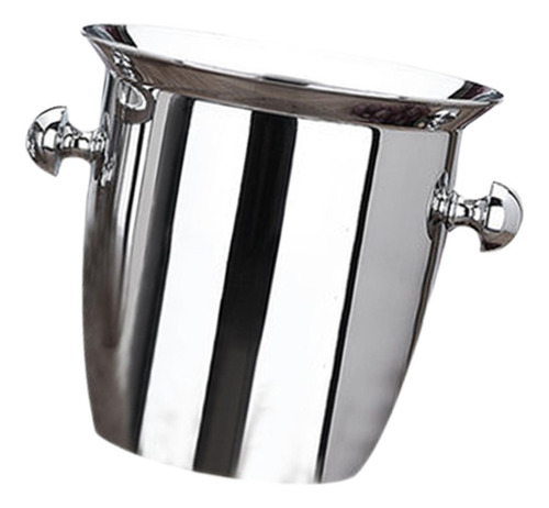 Cubo De Hielo De Acero Inoxidable Con Mango Duradero Para 5l