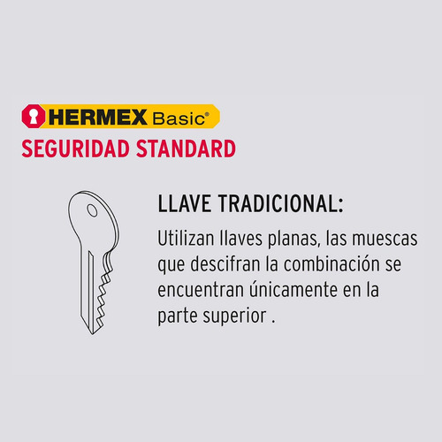 Imagen 2 de 5 de Juego De Cerraduras Chapas Para Puerta Llave-llave Hermex