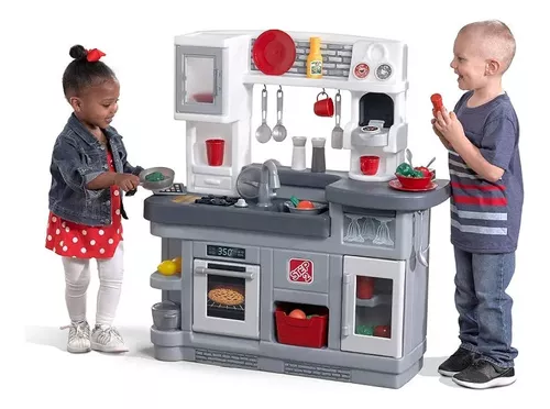 Step2 Lifestyle Dream - Juego de cocina para niños, incluye más de 30  accesorios de cocina de juguete, características interactivas para juegos  de