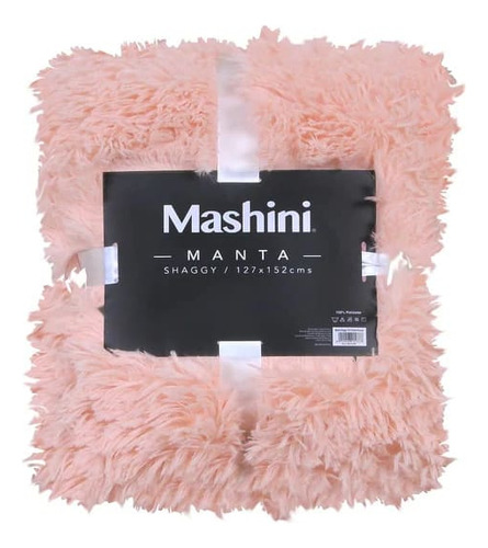 Manta Shaggy Mashini 127x152cm Rosado