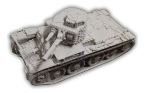 Tanque Alemán Panzer38t Escala 1/72 Color Blanco
