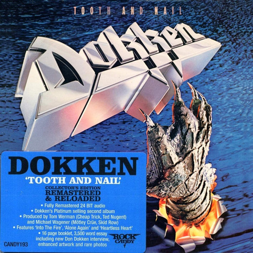 Cd Dokken - Tooth And Nail (ed. Uk, 2014)