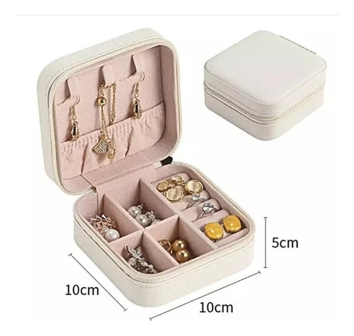 Caja Alhajero Joyero Organizador Portable Joyas Bijou
