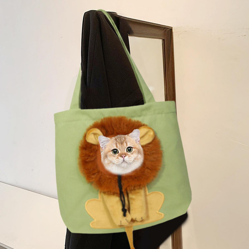 Cat Carriers Travel Transport Bag Tote Pet Verde Pequeño