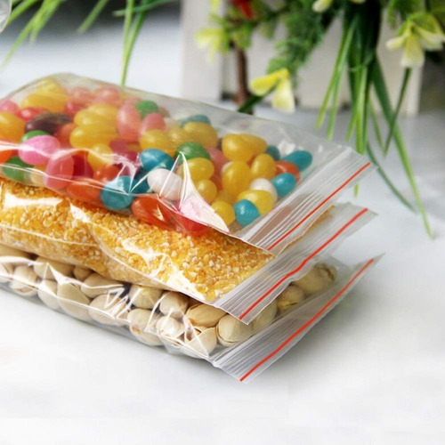 Imagem 5 de 6 de Sacos Saquinho Zip Lock Hermético 12x17 Abre E Fecha 100 Un.