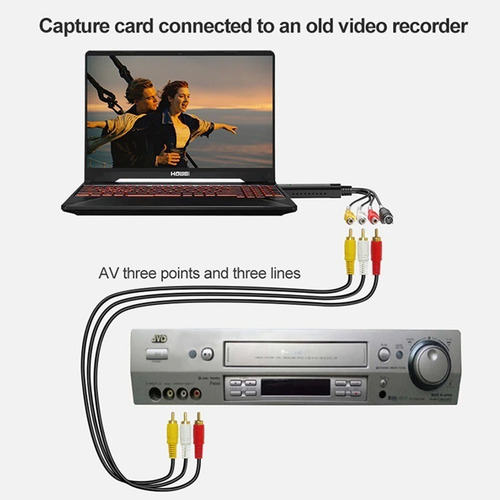 Imagen 5 de 10 de Capturadora Video Y Audio Easy Cap Usb Laptop Handycam Rca