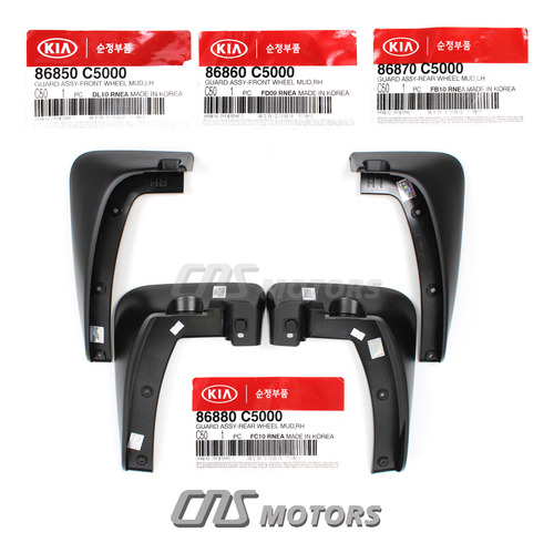 Genuine Splash Flaps Mud Guard Set For 2016-2018 Kia Sor Ddf