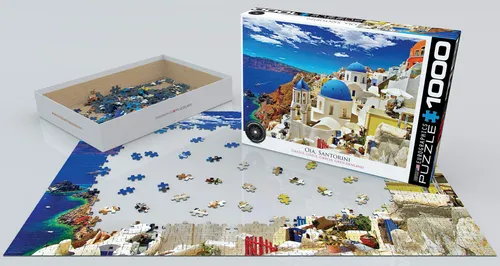 Puzzle De 1000 Piezas, Oia Santorini En Grecia