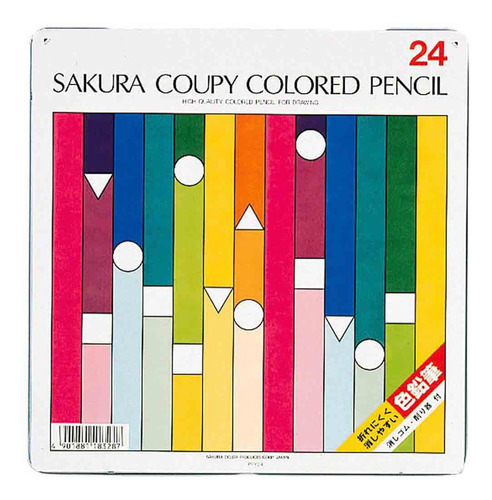 Lápis De Cor Sakura Coupy Colored Pencil 24 Cores
