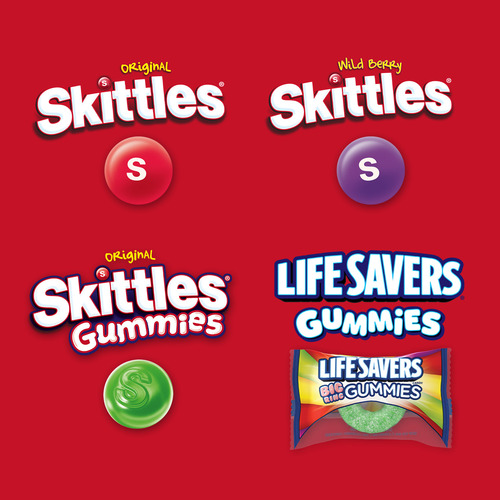 Bolsa Variado De Gomitas Skittles Y Salvavidas, Tamaño 526 G