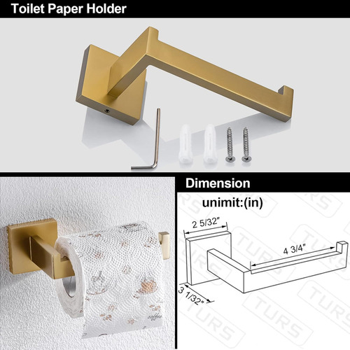 Juego De Accesorios De Baño De 7 Piezas, Juego De Toallero D