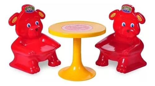 Juego De Mesa Y Sillas Osito Rondi