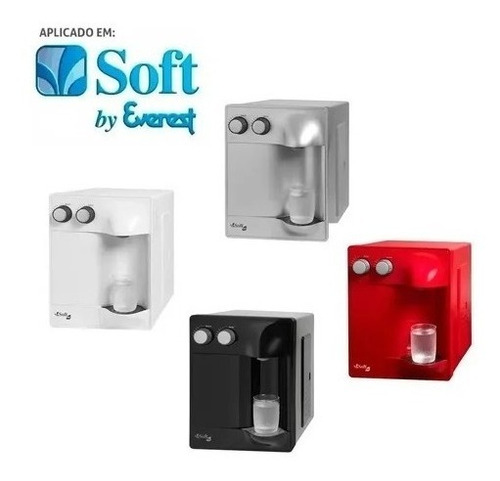 Imagem 2 de 4 de Kit 3 Filtros Refil Purificador De Agua Soft Everest