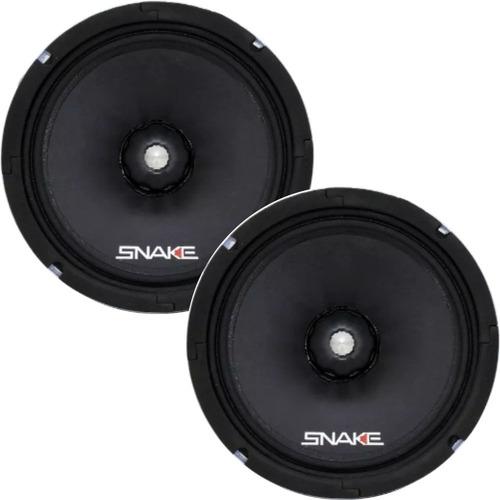 Kit Com 2 Falantes Médio Grave Snake Pro 6 Pol Esv 220 Rms